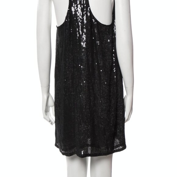 Joie Silk Sequin Shift Dress, Sz L - Picture 2 of 6